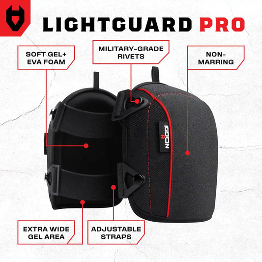 LightGuard Pro Anti-Slip Flooring Gel Knee Pads
