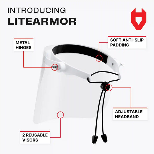 LiteArmor Lightweight Flip-Up Face Shield