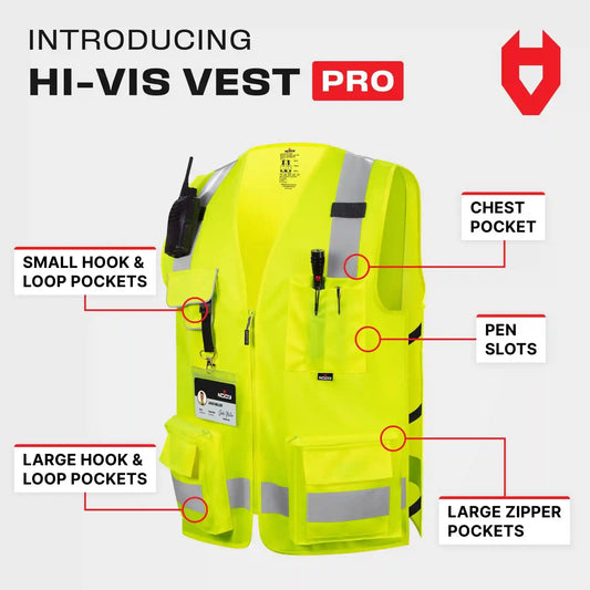 HiVis Vest Pro Functional Reflective Safety Vest