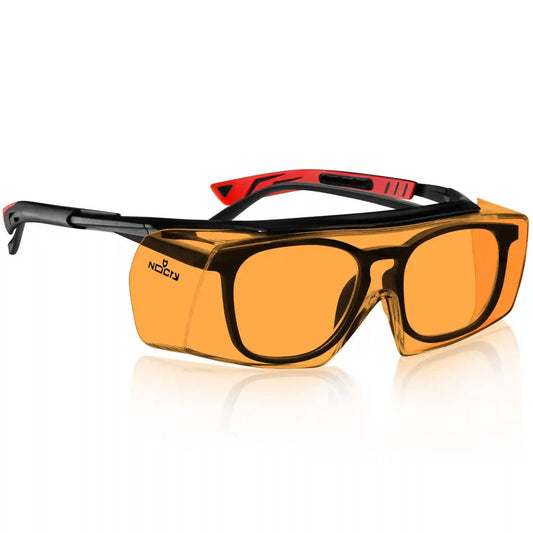 OverSpecs+ Orange Tinted Over-Glasses Safety Glasses