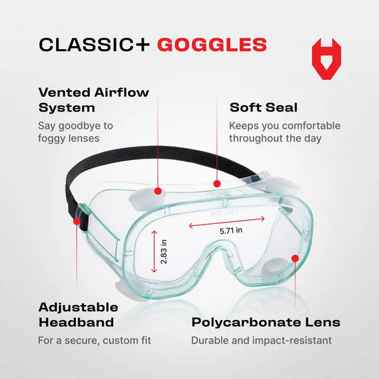 Classic+ Safety Goggles