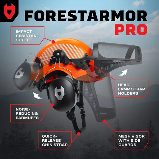 ForestArmor Pro Heavy Duty Arborist Safety Helmet