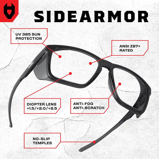 SideArmor Protective Safety Readers with Side Shields